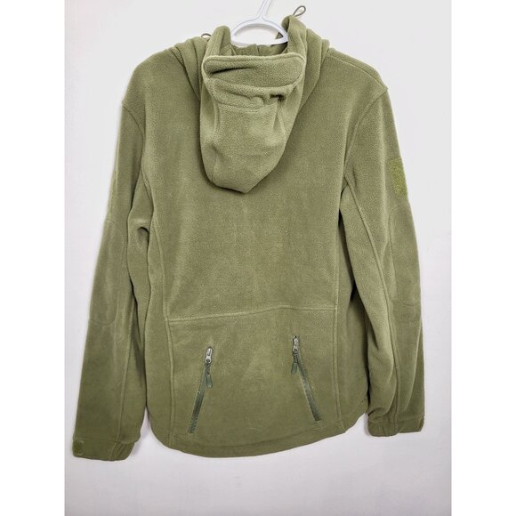 Baerskin green polar fleece tactical hoodie. Unisex size small - Picture 4 of 6